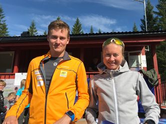 Ole Morten Flataker, Hommelvik IL og Alise Einmo, Rindal IL. Årets vinnere av Vennafjellet Opp 2019!