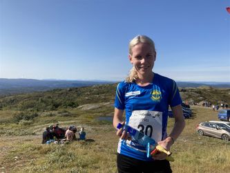 Hanne Mjøen Maridal, Strindheim IL, vinner av Vennafjellet Opp 2021 (foto: Magnus Grøtte Renå)